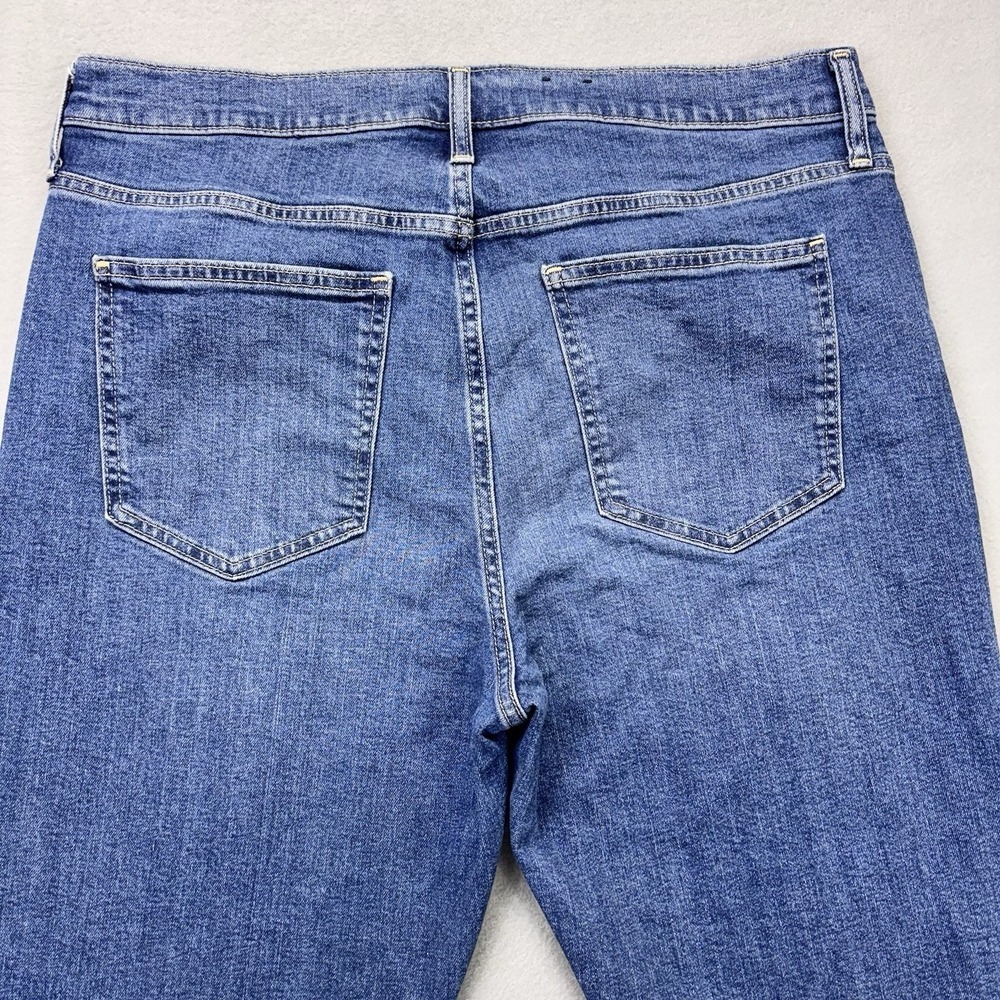 GAP Kick Fit High Rise Jeans Womens 33/16R 34x26 Blue Denim Stretch Workwear - Picture 2 of 12